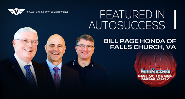 Featured in AutoSuccess: Bill Page Honda of Falls Church, VA