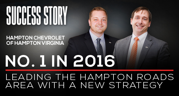 Hampton Chevrolet of Hampton Virginia is Number 1 in 2016