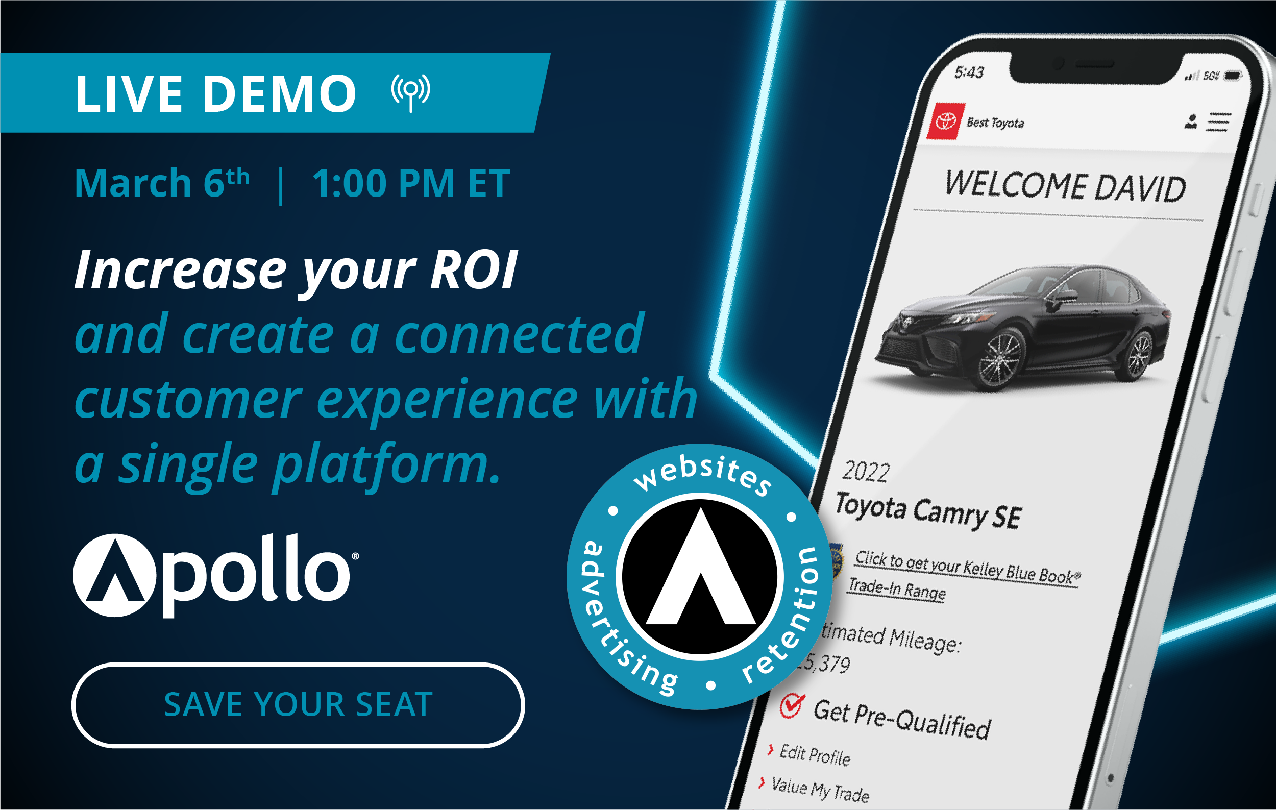 Live Demo: March 6th at 1:00 PM ET
