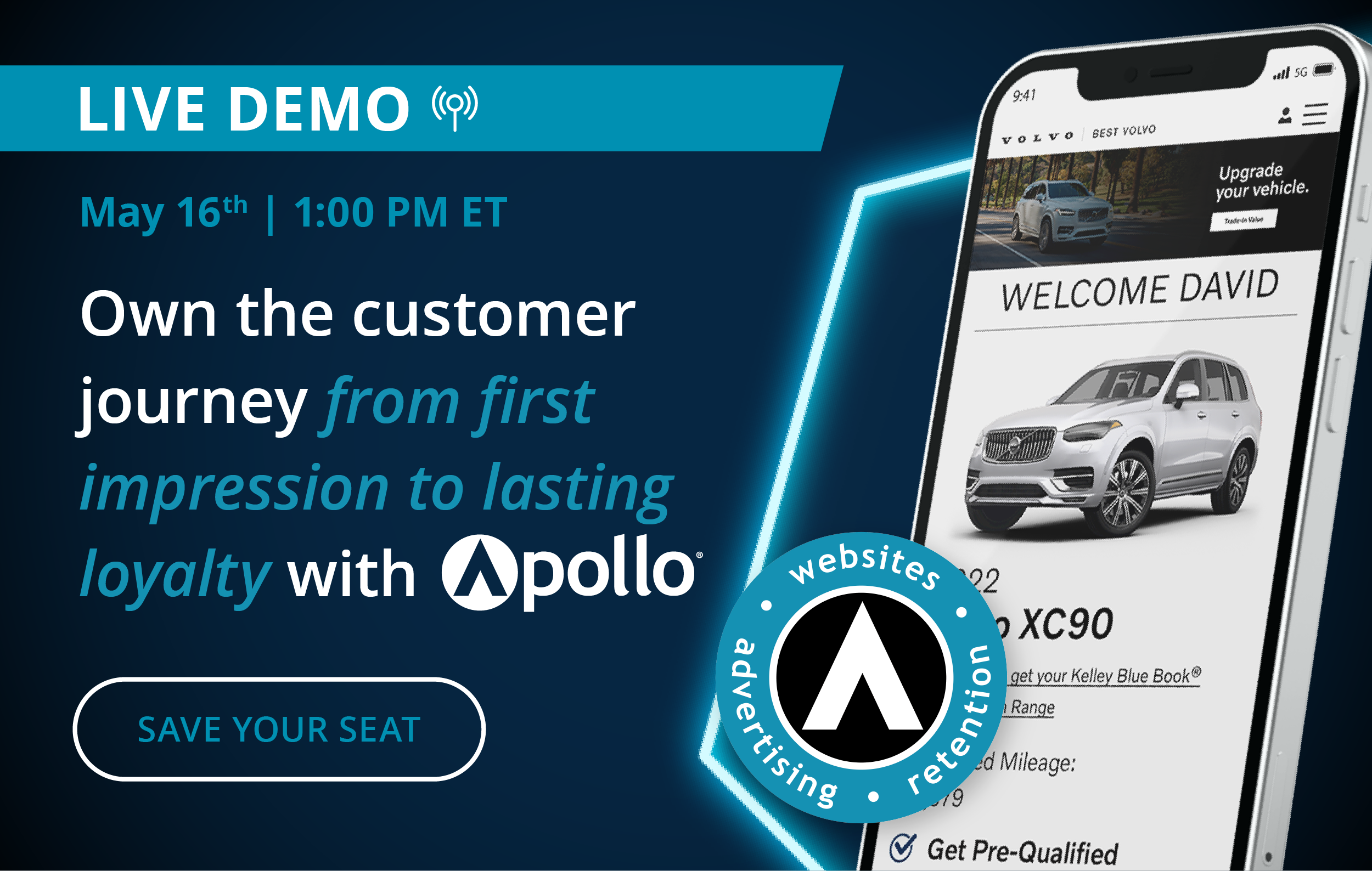 LIVE DEMO May 16th 1:00 PM ET